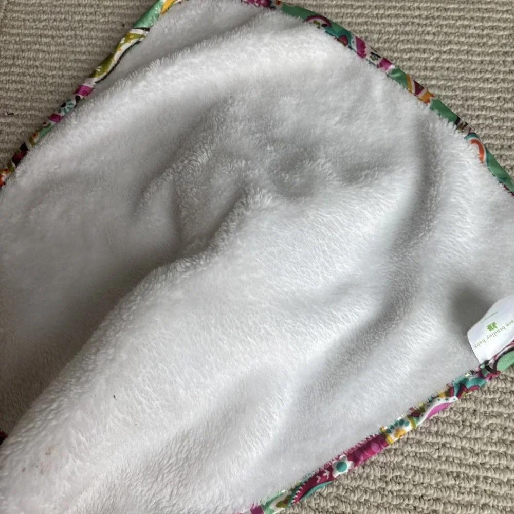 Vera Bradley Baby Lovey Bunny White/PINK Security Blanket Rabbit Bunny